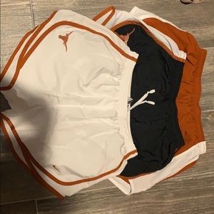 Lot of 3 longhorn Nike running shorts